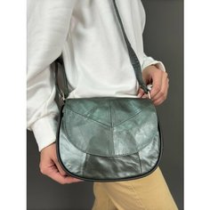 Сумка кросс-боди , фактура гладкая, зеленый Unvers Leather Istanbul