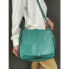 Сумка кросс-боди , фактура гладкая, зеленый Unvers Leather Istanbul