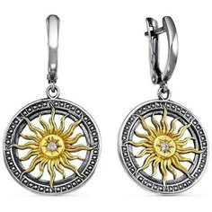 Серьги Красная Пресня, стекло, золотистый