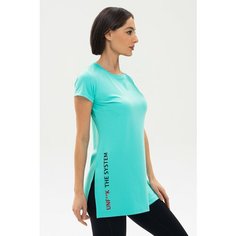 Футболка спортивная Fitbomb, размер M, бирюзовый