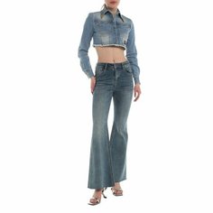 Джинсовая куртка Versace Jeans Couture, размер 40, голубой
