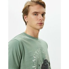 Футболка KOTON, размер XXL, зеленый