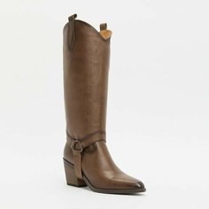 Сапоги TENDANCE, полнота C, размер 38, серо-коричневый