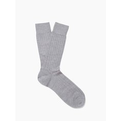 Носки Sunspel Cotton Ribbed Sock, размер 40/41, серый