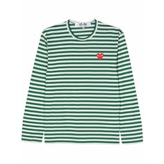 Футболка Comme des Garcons PLAY, размер M, зеленый