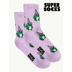 Носки Super socks, размер 35-40, фиолетовый