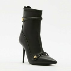 Ботильоны LOVE MOSCHINO, размер 36, черный