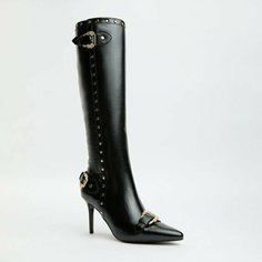 Сапоги Versace Jeans Couture, размер 36, черный