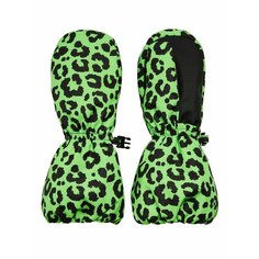 Варежки ArctLand LEOPARD, размер 4-6 лет, зеленый