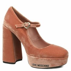 Туфли Мэри Джейн LOVE MOSCHINO, размер 36, бежево-розовый