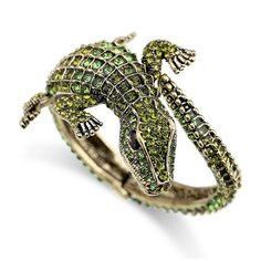 Браслет, стразы, 1 шт., зелeный Kiss Buty
