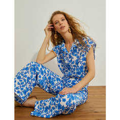 Рубашка KOTON, размер 42, синий