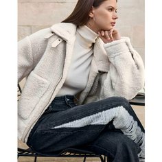 Куртка-рубашка Gloria Jeans, размер XS (38-40), молочный