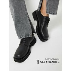 Полуботинки дерби Salamander, размер 40, черный
