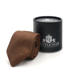 Галстук GENTLETEAM, коричневый
