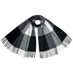 Платок Cashmere,105х100 см, серый, черный, белый