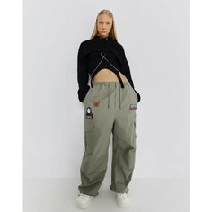 Брюки спортивные Gloria Jeans Ready! Steady! Go!, размер 10-12л/146-152, хаки