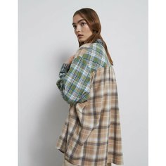 Рубашка Gloria Jeans, размер XS (36-40), мультиколор, зеленый