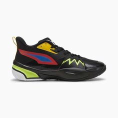 Кроссовки PUMA Genetics, размер 9, черный, желтый, красный, синий