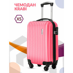 Чемодан Lcase Krabi, 23 л, размер XS, розовый
