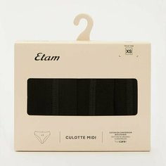 Трусы Etam, комплект из 3 шт., размер S, черный
