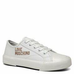 Кеды LOVE MOSCHINO, полнота F (EU)/ на среднюю стопу, размер 35, белый