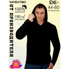 Футболка FIXXSELFIXX, размер 46, чёрный