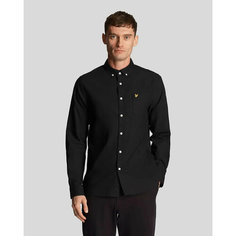 Рубашка Lyle & Scott Regular Fit Light Weight Oxford Shirt, размер XL, черный оникс