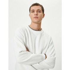 Свитшот KOTON, размер S, , белый