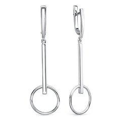 Серьги с подвесками The Jeweller, серебро, 925 проба, родирование, , серебристый