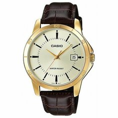 Наручные часы CASIO, золотой, коричневый