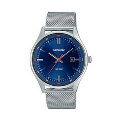 Наручные часы CASIO, синий, серебряный