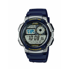 Наручные часы CASIO, синий, серебряный