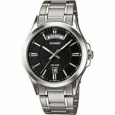 Наручные часы CASIO, серебряный, черный
