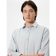 Рубашка KOTON, размер M, серый