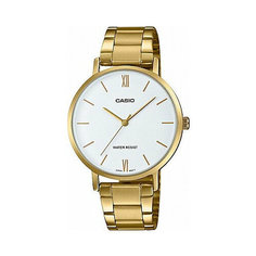 Наручные часы CASIO, белый, золотой