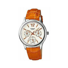 Наручные часы CASIO, оранжевый, серебряный