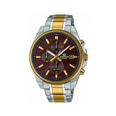 Наручные часы CASIO, золотой, серебряный, коричневый