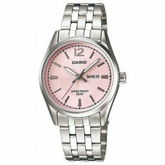 Наручные часы CASIO, розовый, серебряный