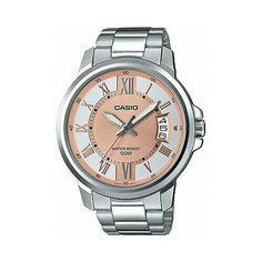 Наручные часы CASIO, бежевый, серебряный