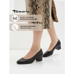 Туфли лодочки Tamaris, размер 37, черный