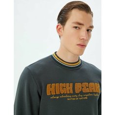Свитшот KOTON, размер XXL, , хаки