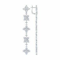 Серьги Яхонт, серебро, 925 проба, фианит, , бесцветный
