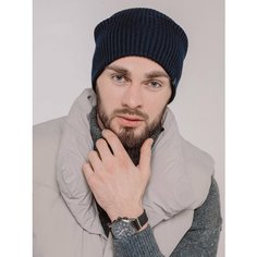 Шапка бини coompol, размер 56-58, темно-синий