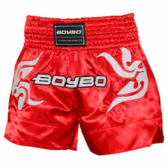 Трусы боксерские Boybo Шорты для тайского бокса, размер M, красный