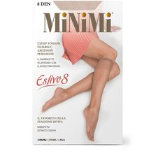 Гольфы MiNiMi, комплект, 8 den, 2 пары, размер 0 (one size), caramello