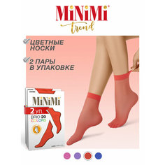 Носки MiNiMi, комплект, 20 den, 4 пары, размер 0 (one size), corallo