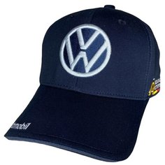 Бейсболка VOLKSWAGEN Мужская бейсболка Фольксваген / VOLKSWAGEN мужская кепка, размер 55-58, синий темный