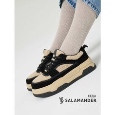 Кеды Salamander, полнота 4 (RU)/ на узкую и среднюю стопу, размер 40, черный, бежевый