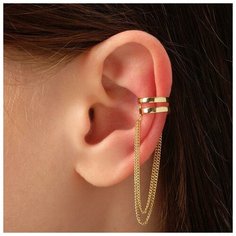 Серьги каффы Queen Fair, золотистый